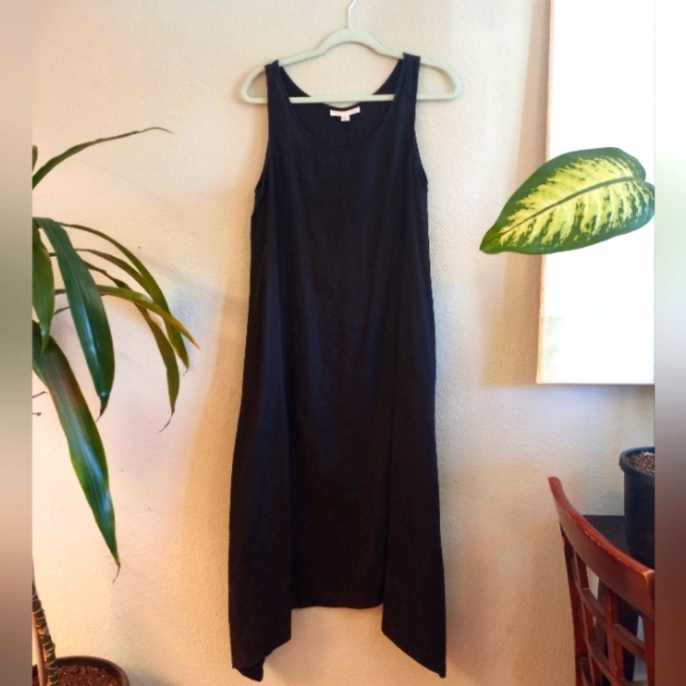 Courtney Washington Linen Asymetric Hem Loose Fit Coastal Lightweight Maxi